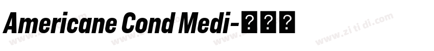 Americane Cond Medi字体转换